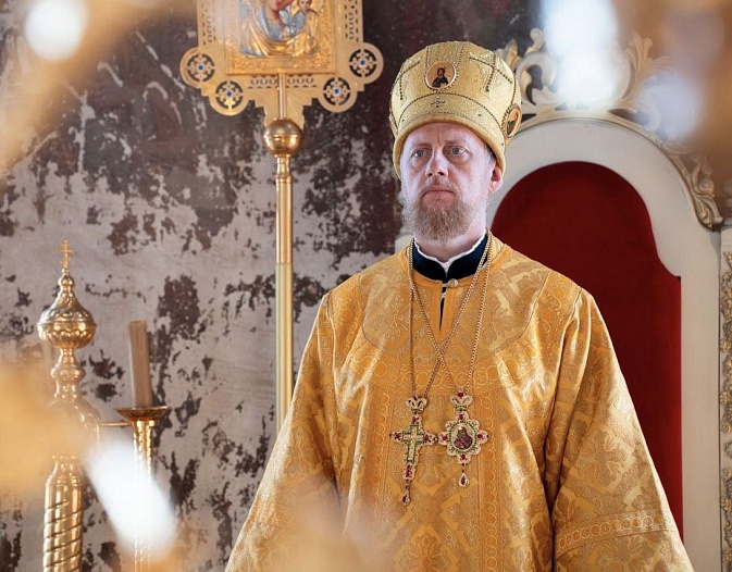 Епископ Переславский и Угличский Феоктист совершил Литургию в Богоявленском женском монастыре